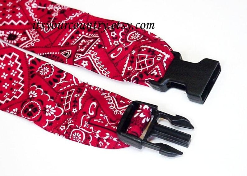 Dog Cooling Collar Red Bandana Fabric Neck Cooler W/ Buckle Etsy