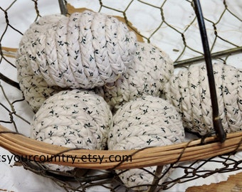 Speckled Fabric Eggs Shabby Yet Chic All Occasion Country Farmhouse Basket Bowl Fillers Set of 3 itsyourcountry