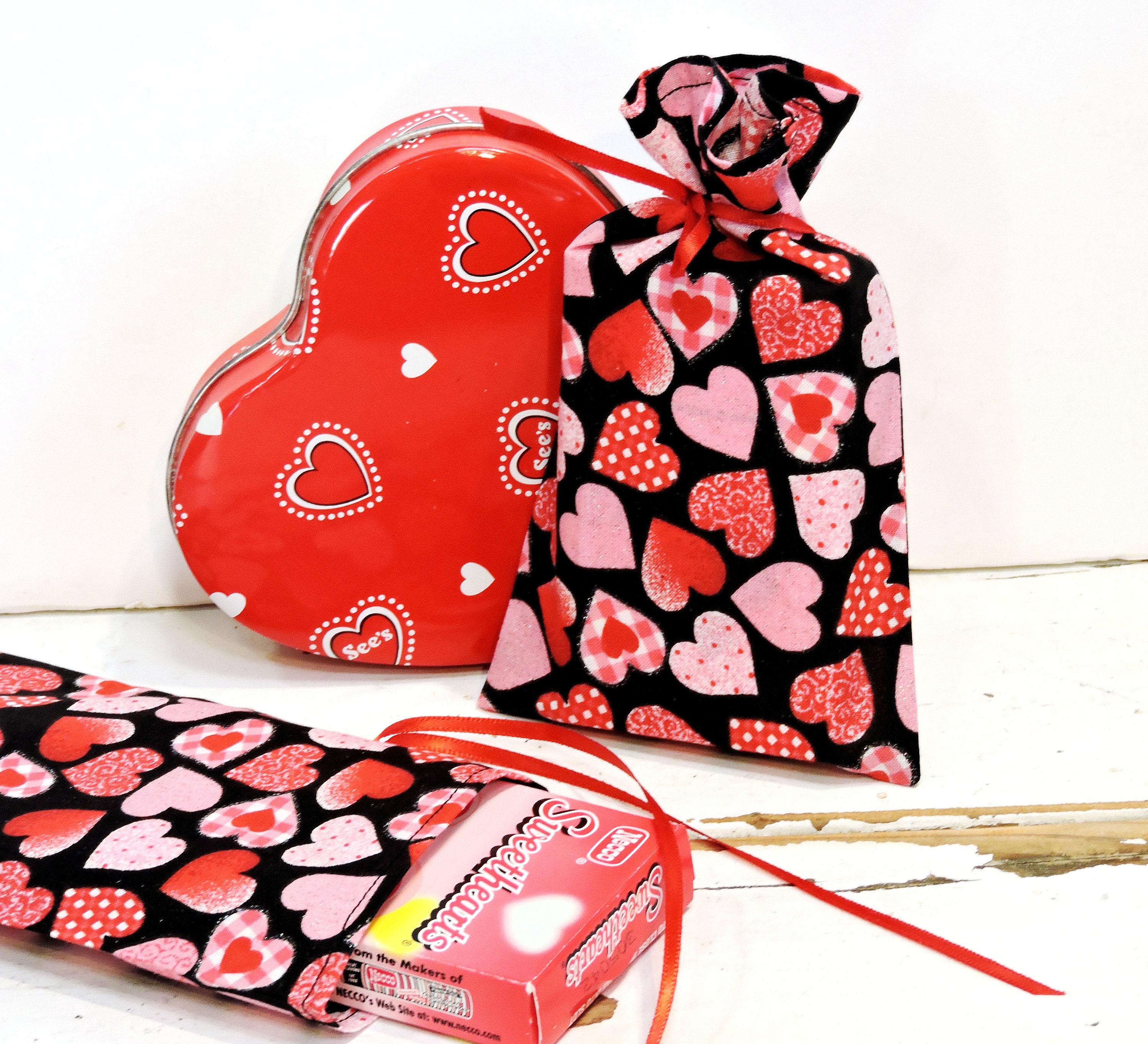 mini fabric gift bags