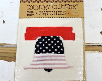 Patriotic Liberty Bell Fabric Patch Vintage Sew On Embellishment Country Clutter Patches by Westrim Crafts itsyourcountry