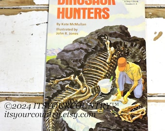 Dinosaur Hunters by Kate McMullan Vintage 1989 Step into Reading Softcover Elementary Book itsyourcountry on etsy