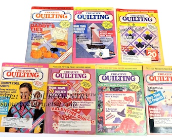 Creative Quilting Magazines Lot of 7 Vintage 1993 1994 1995 with Quilting Craft Patterns & Projects itsyourcountry