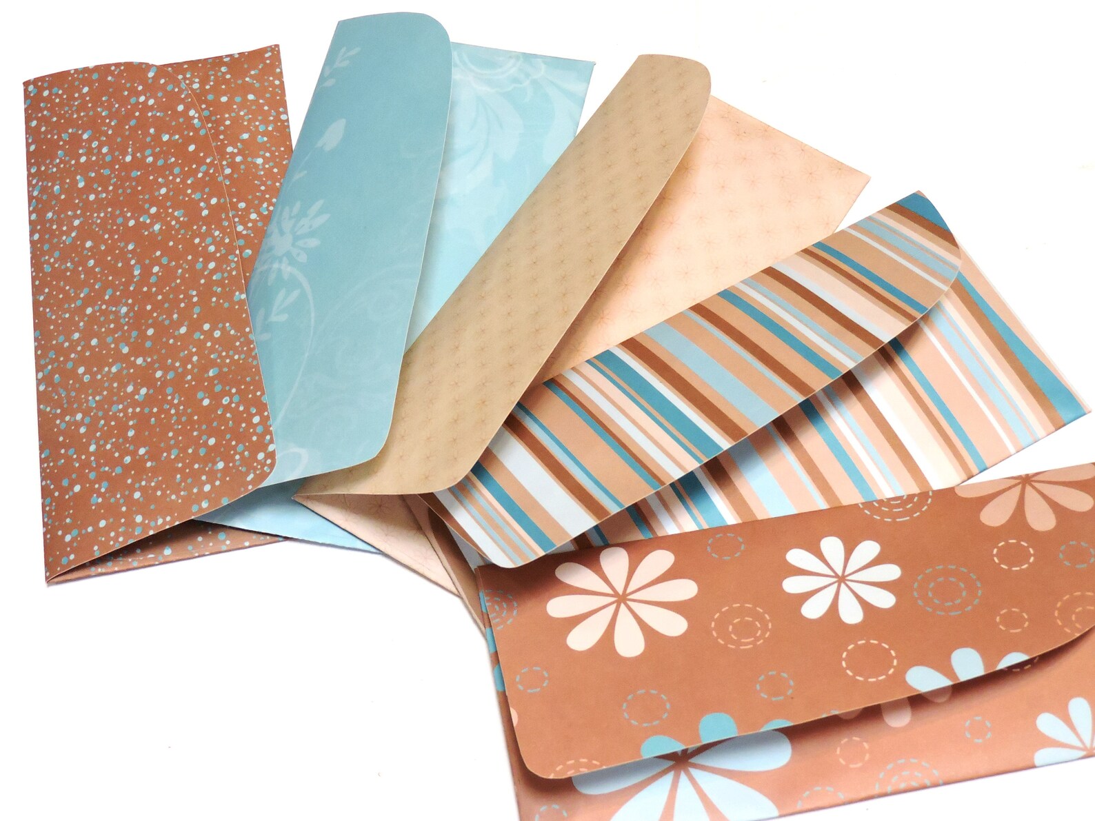 Cash System Envelopes Money Gift Paper Pouches Brown Blue Etsy
