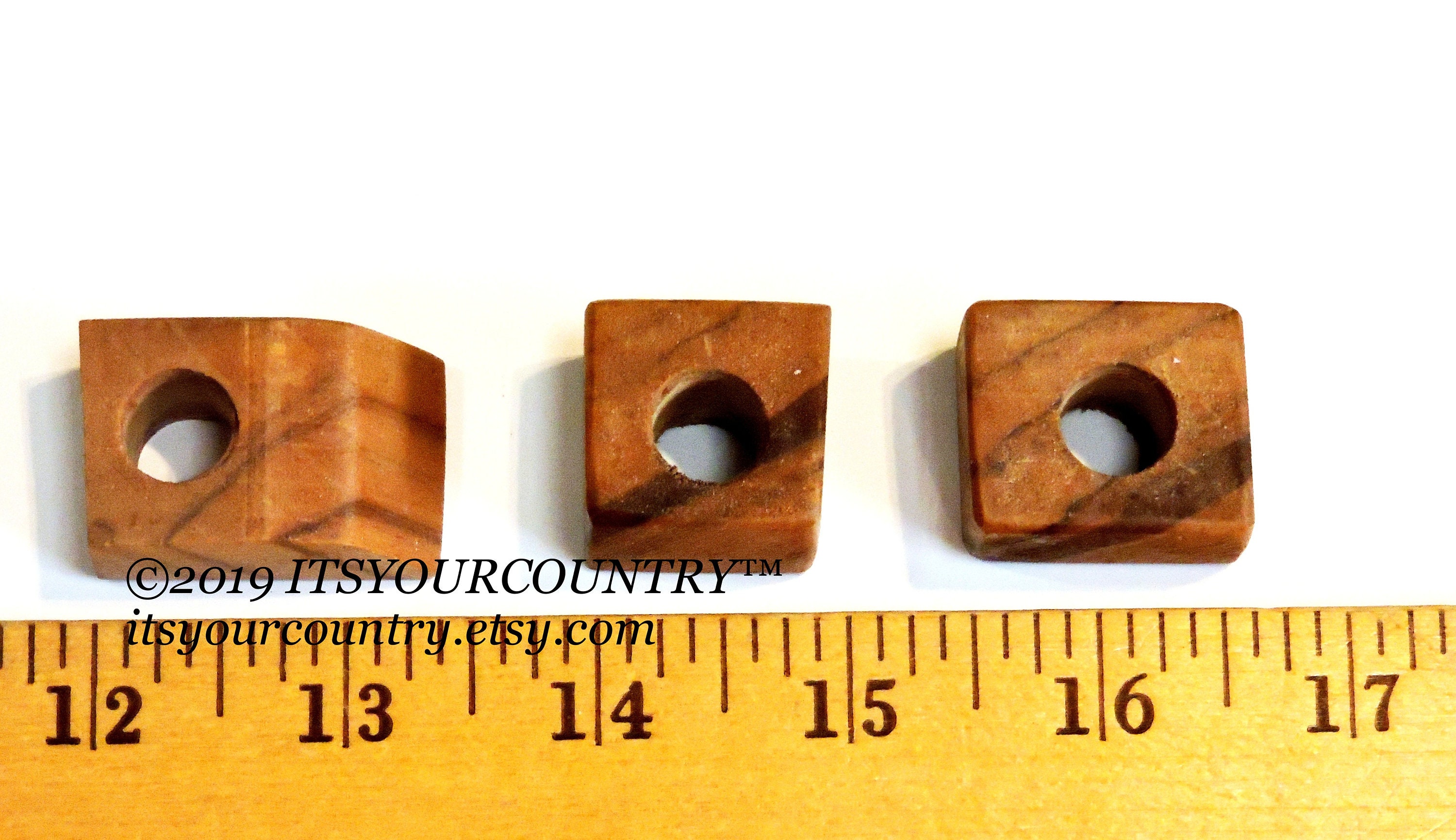 Teak Wood Beads Chunky Brown Wooden Vintage Irregular Shaped Etsy