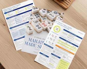 American Mah Jongg Cheat Sheet Bundle 2025 | Beginner Guides (Digital Download)