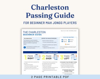 American Mahjong Charleston Cheat Sheet | Beginner Guide (PDF)