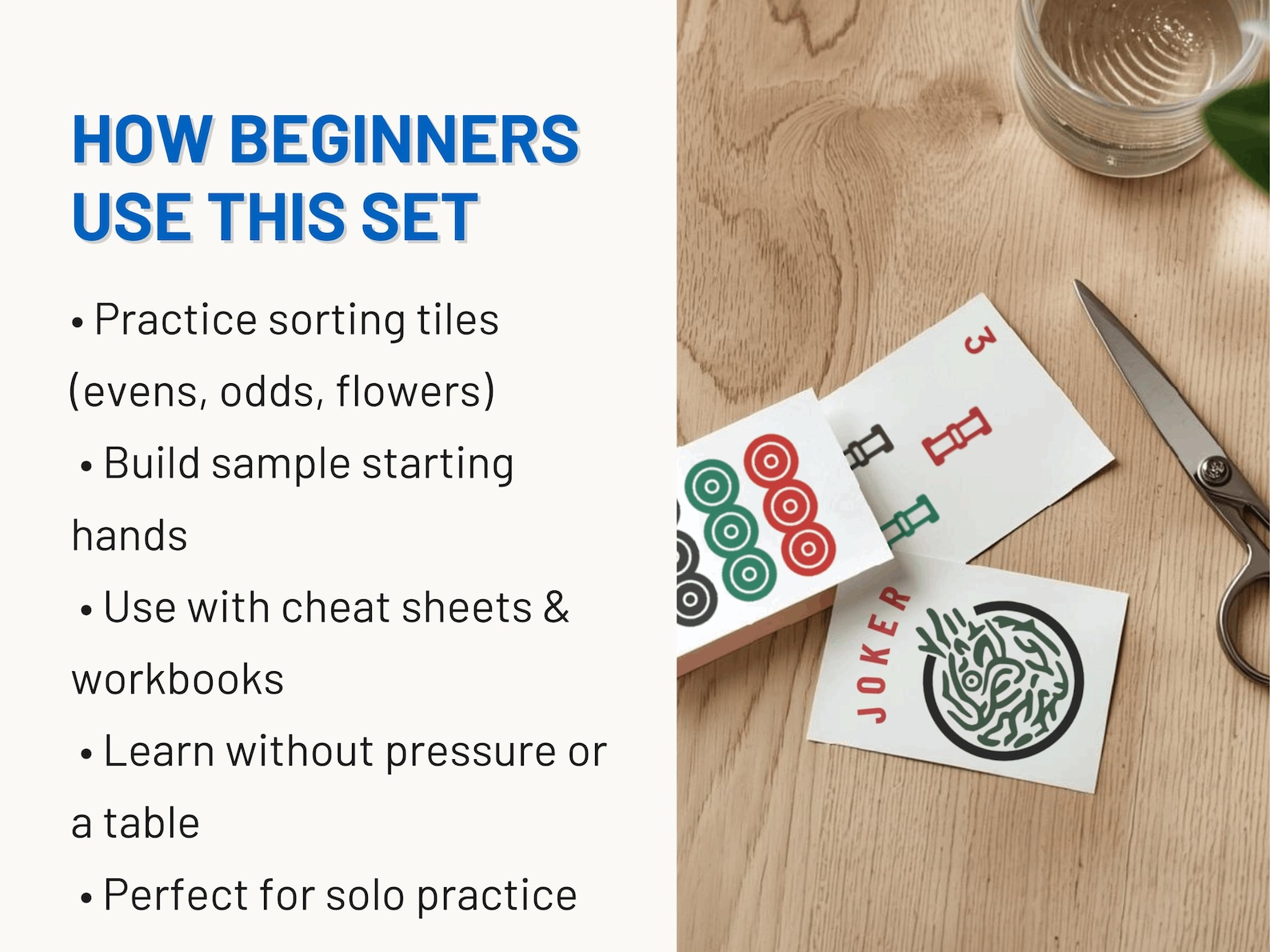 Printable Mahjong Tile Practice Set for Beginners | American Mah Jongg ...