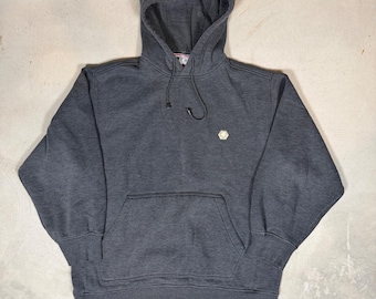 Sudadera con capucha gris carbón para hombre, talla grande, de la marca Vintage Southpole.