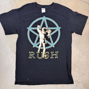 Vintage Rush Band konsert T-shirt herr medium svart grafisk t-shirt 2006
