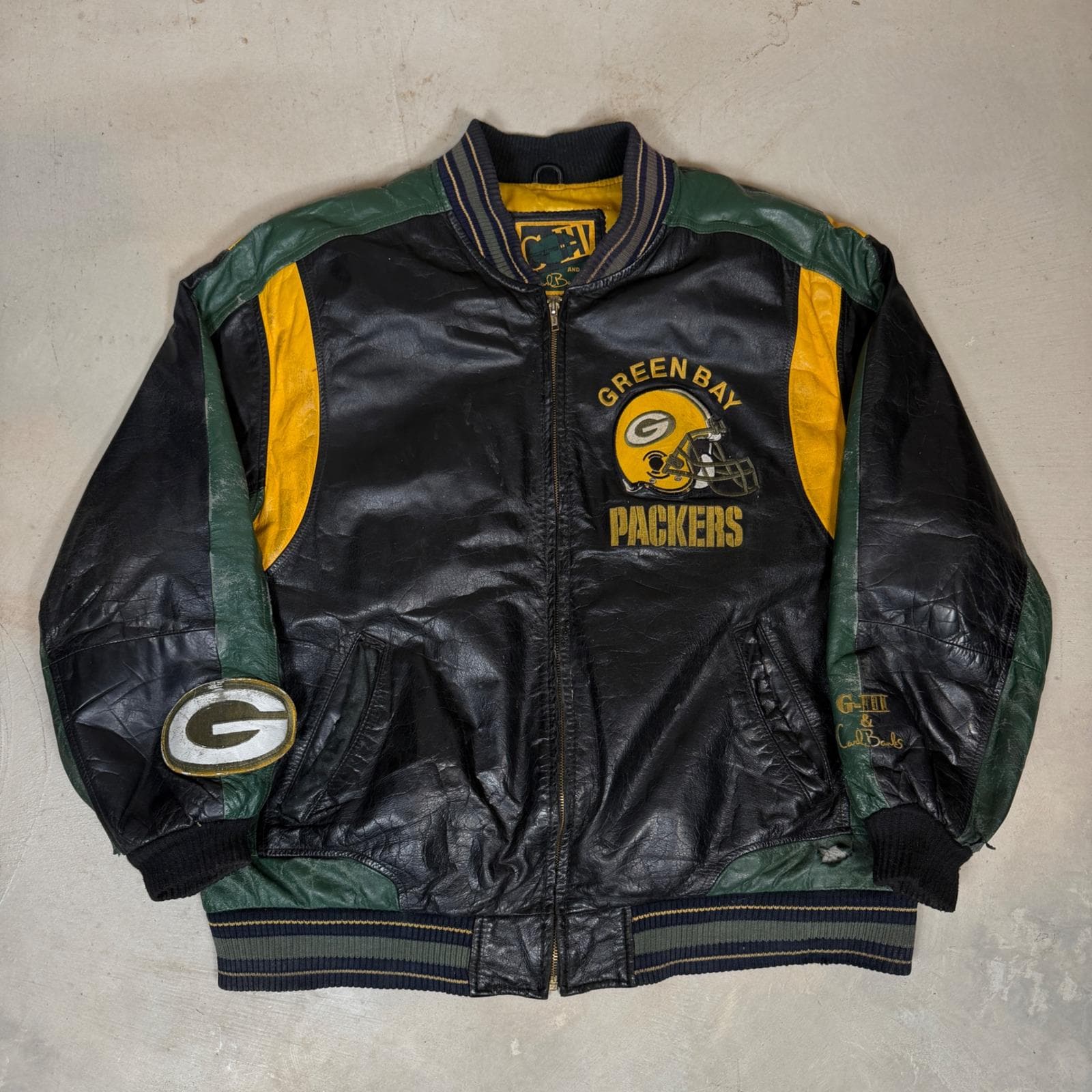 Carl Banks Leather Jacket - Etsy
