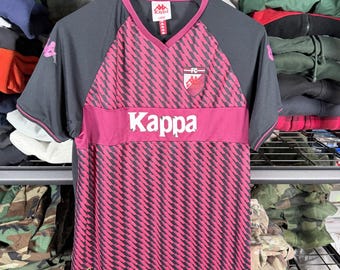 Camiseta de fútbol grande para hombre Kappa FC Italia Sportswear Shirt Black Red #32