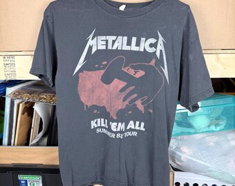 90's Vintage 1994 METALLICA Kill Em All T Shirt Large With Tultex