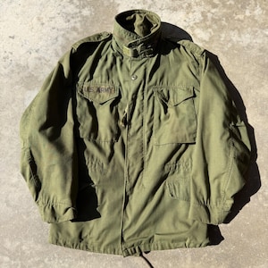 Vintage US Army M-65 Field Jacket John Ownbey Co Olive Drab Small Regular M65