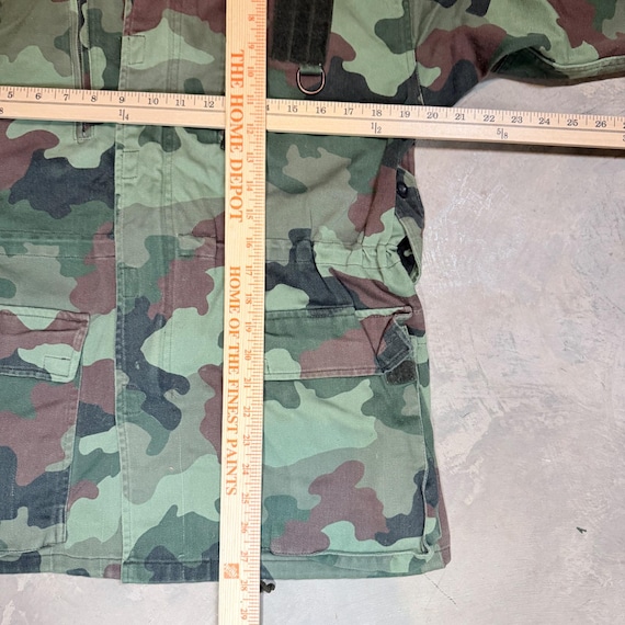 Vintage 90's Serbian Military Field Jacket Camouflage M89 Men Size