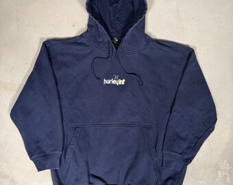 Sudadera con capucha estampada azul marino Hurley International Freedom Company para hombre, talla M