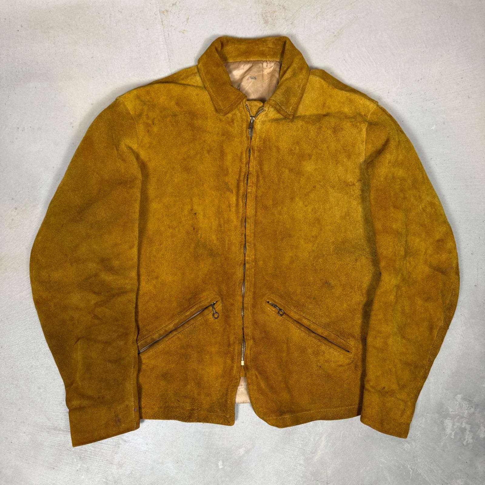 Men's Vintage 1950's Suede Jacket - Etsy