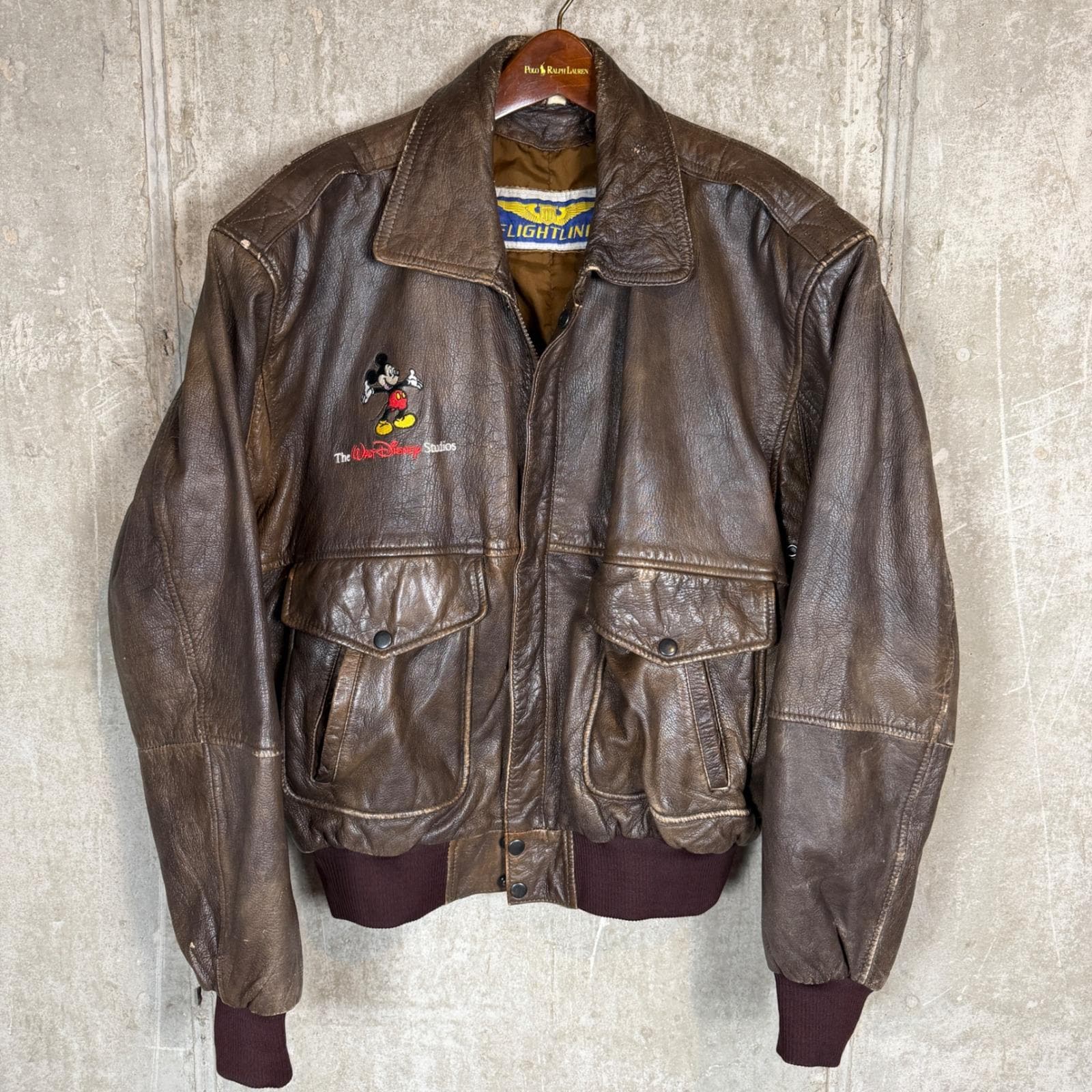 Mickey mouse leather jacket - Etsy 日本