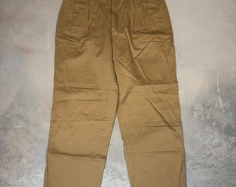 Vintage 1990s Size 38x28 Pleated Andrew Pant Chinos by Polo Ralph