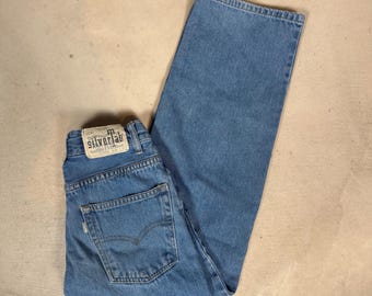 Jean Levi's SilverTab Stay Loose pour enfant, taille 12, moyenne, W26 L27, bleu ample patineur