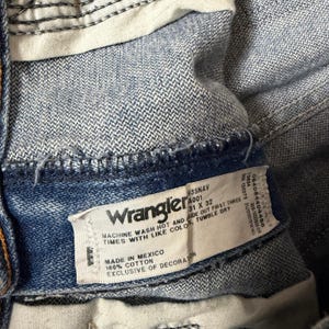 Wrangler 935NAV Cowboy Cut Slim Fit Bootcut Jeans Niebieskie 31x32 wąsy wyblakłe zdjęcie 2