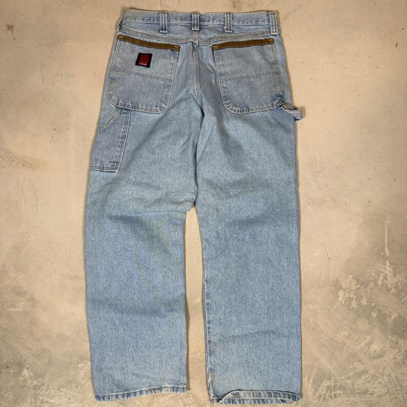 Wrangler Riggs Workwear, pantalones vaqueros de trabajo para hombre, talla 34x30, lavado claro, de mezclilla, 3W020VI imagen 4