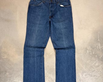 Jeans Levi's 684 de corte bota, estilo vintage de los 80, talla 32x29, etiqueta naranja, mezclilla azul, fabricados en EE. UU.