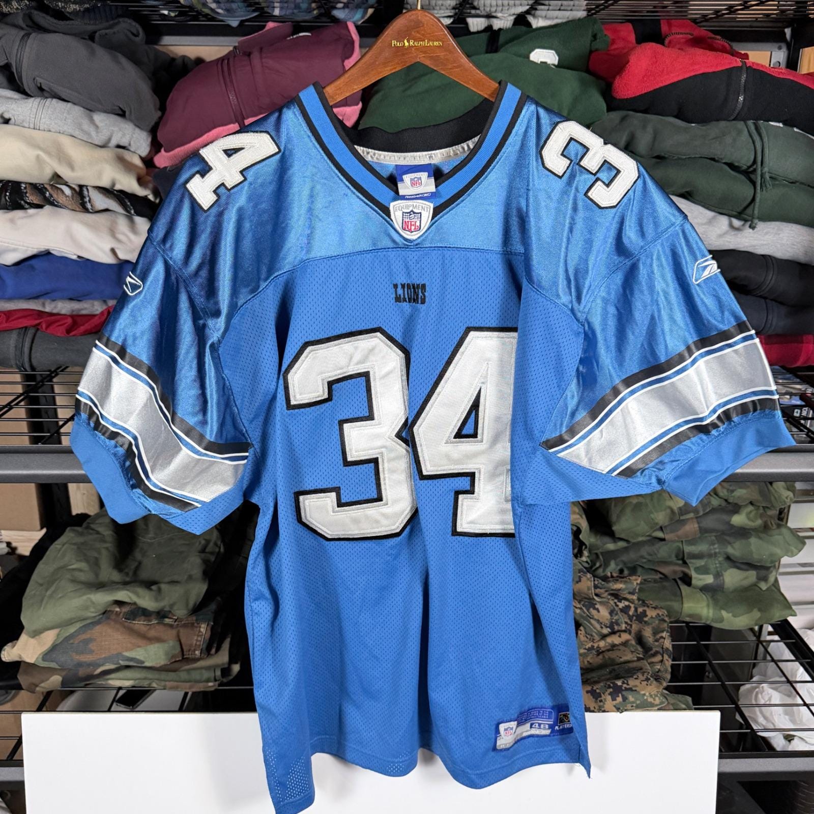 Detroit Lions Reebok Jersey - Etsy