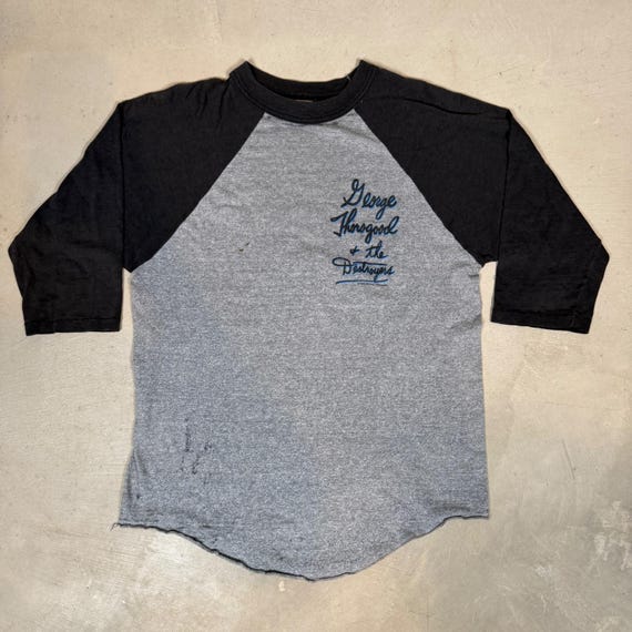 Thorogood, Vintage 1983 George Thorogood & the Destroyers Raglan Baseball Shirt Large USA