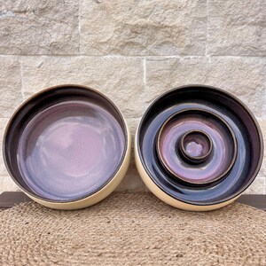 SlowFeeder Ceramic Pet Bowl – Handmade Stoneware Dog & Cat Dish Pink