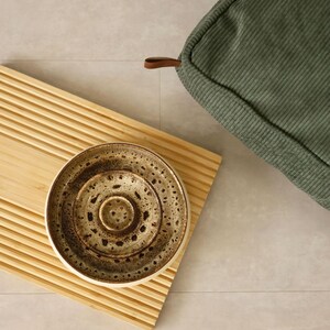 SlowFeeder Ceramic Pet Bowl – Handmade Stoneware Dog & Cat Dish image 2