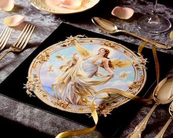 Angel Napkin - Goddess Angelic Design Airlaid Napkins