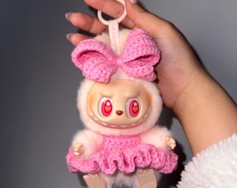 Crochet Labubu Dress and Bow