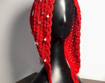 Twice Inspired Crochet “This is For” MV Red Hood with Jewels