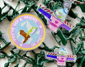 TOY FRIENDS- Keychain & Pins