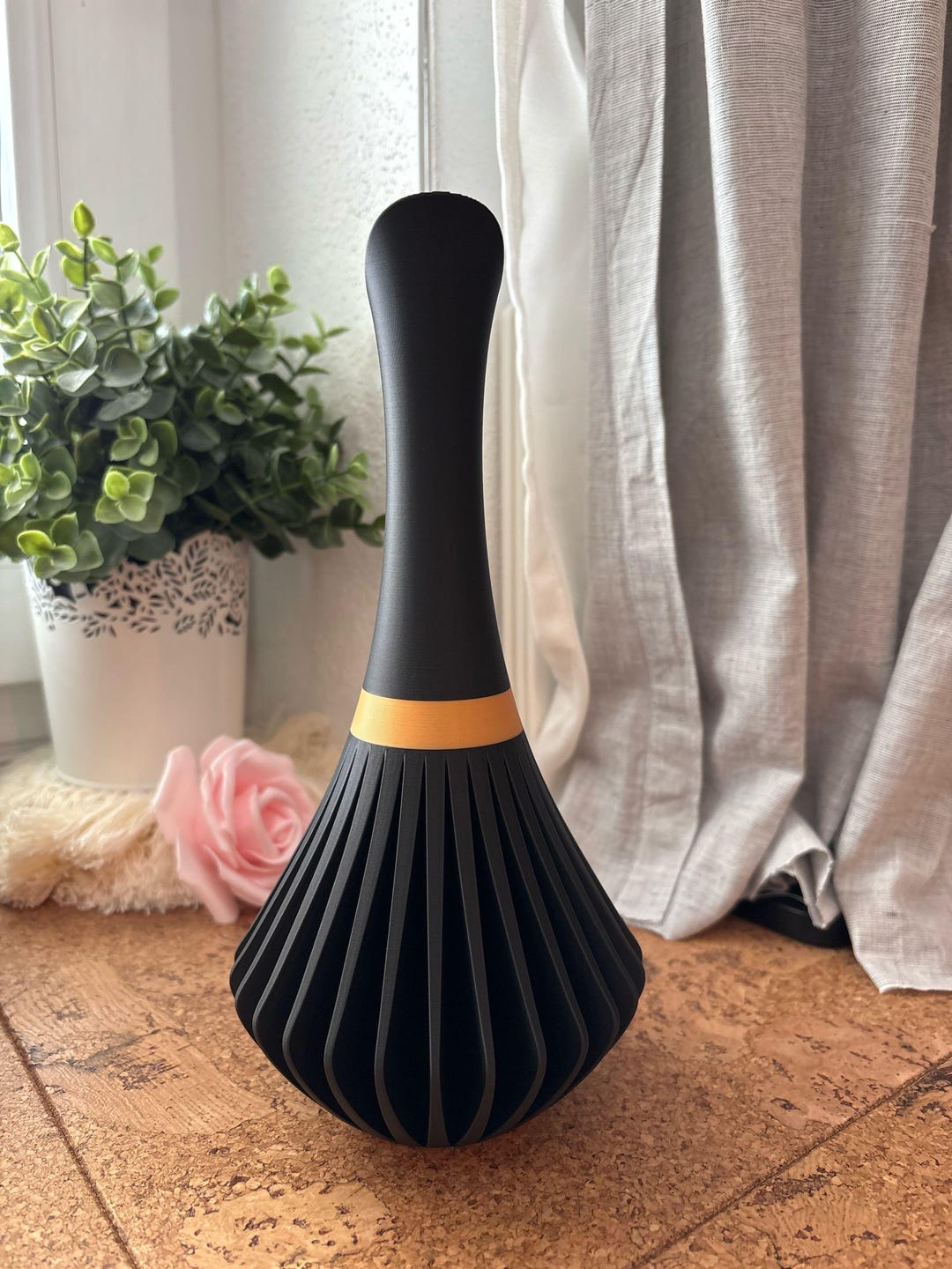 The “luxe Ripple Bloom Vase” – Modern Sculptural 3D Printed Accent Vase ...