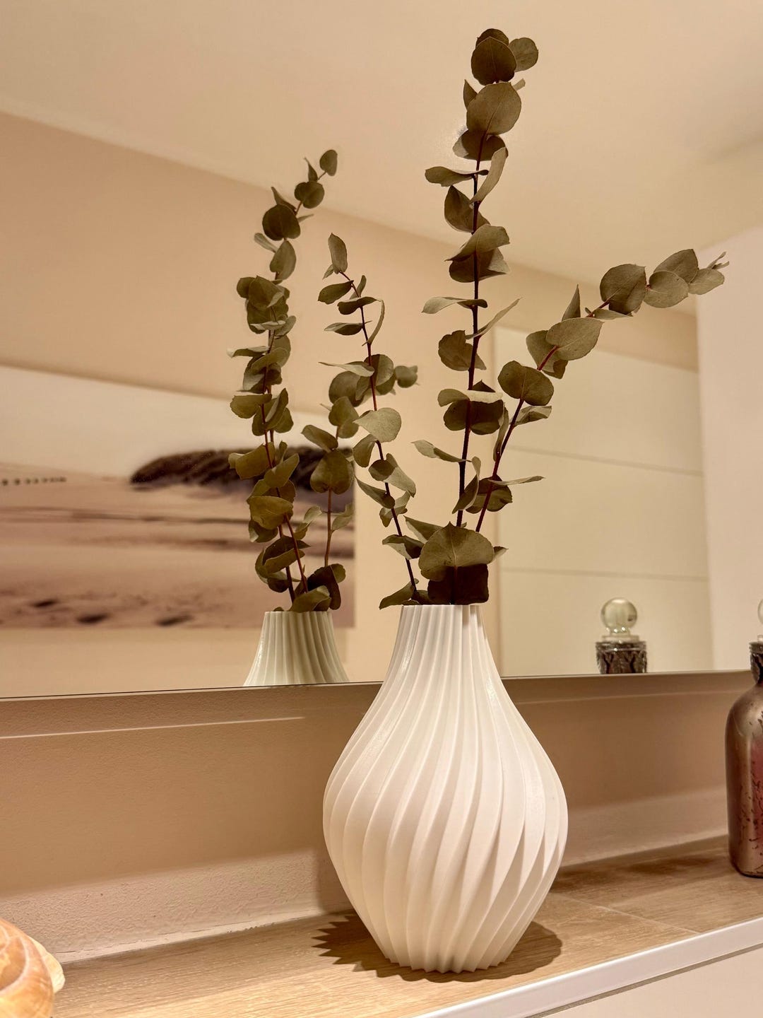 Scandinavian Soft-wave Textured Vase - Etsy
