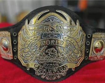 New TNA Heavyweight Wrestling Championship Replica Belt Adult Size 4MM Brass