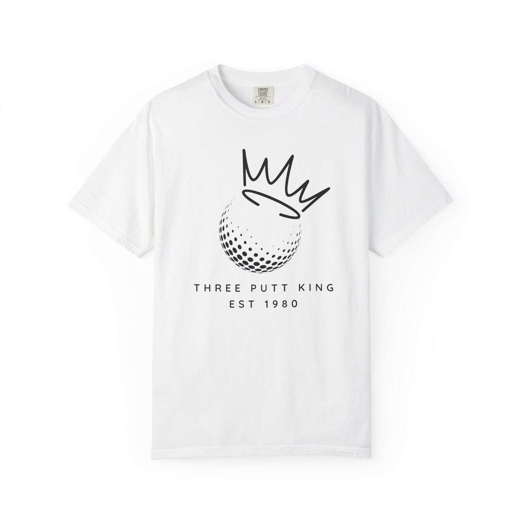 Three Putt King Golf T-shirt, Vintage Inspired Golf Tee, EST 1980 - Etsy