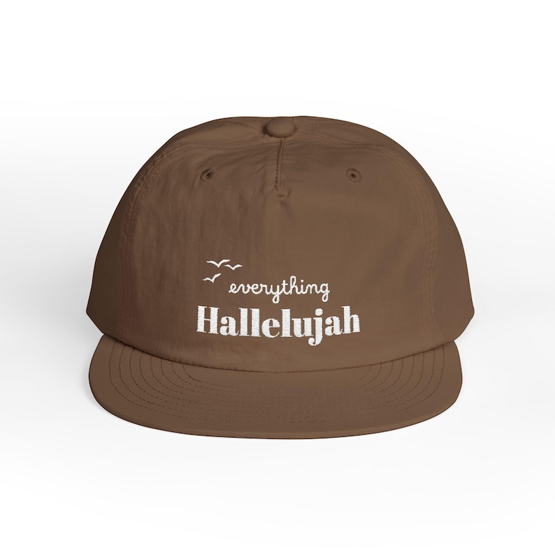 Everything Hallelujah Embroidered Surf Cap | Gift for her or him image 12