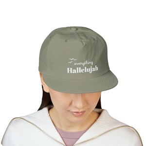 Everything Hallelujah Embroidered Surf Cap | Gift for her or him image 6
