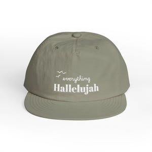 Everything Hallelujah Embroidered Surf Cap | Gift for her or him image 11