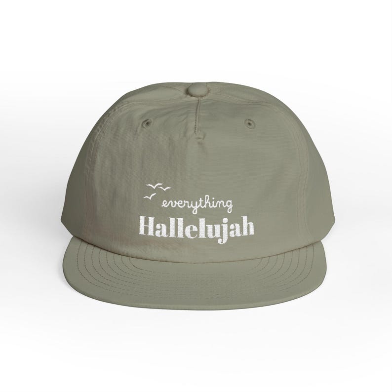 Everything Hallelujah Embroidered Surf Cap | Gift for her or him image 11