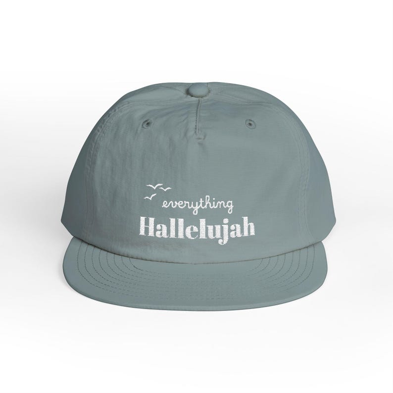 Everything Hallelujah Embroidered Surf Cap | Gift for her or him image 10