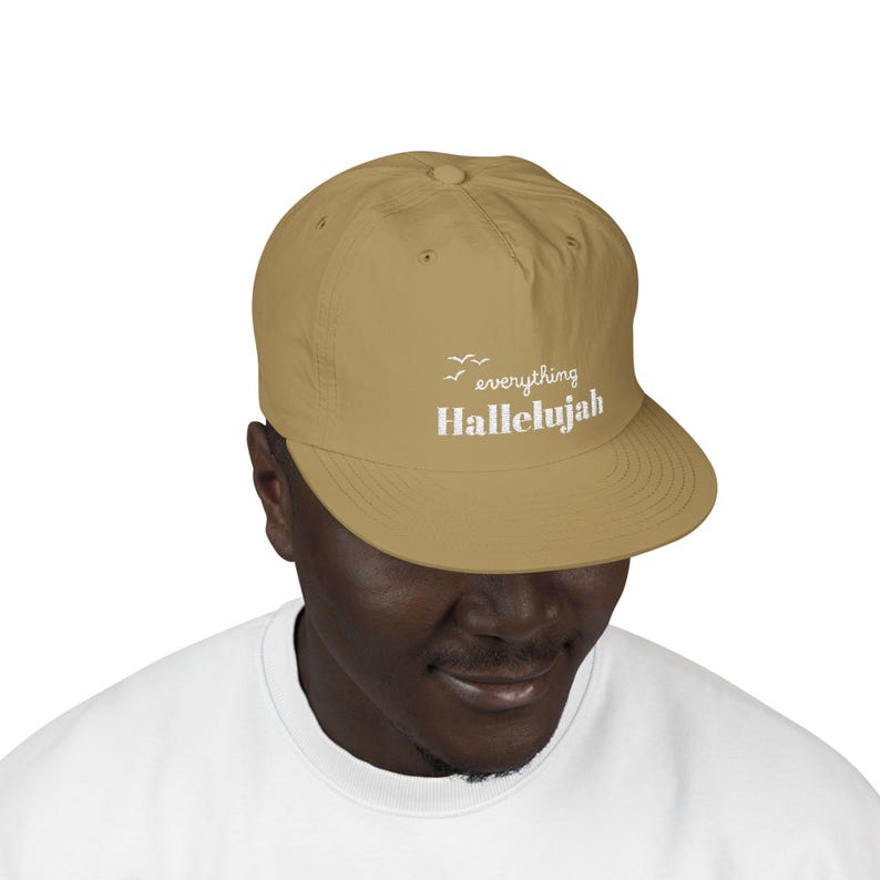 Everything Hallelujah Embroidered Surf Cap | Gift for her or him image 15