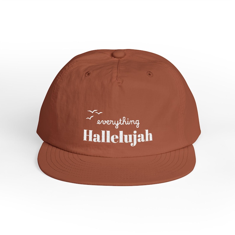 Everything Hallelujah Embroidered Surf Cap | Gift for her or him image 1