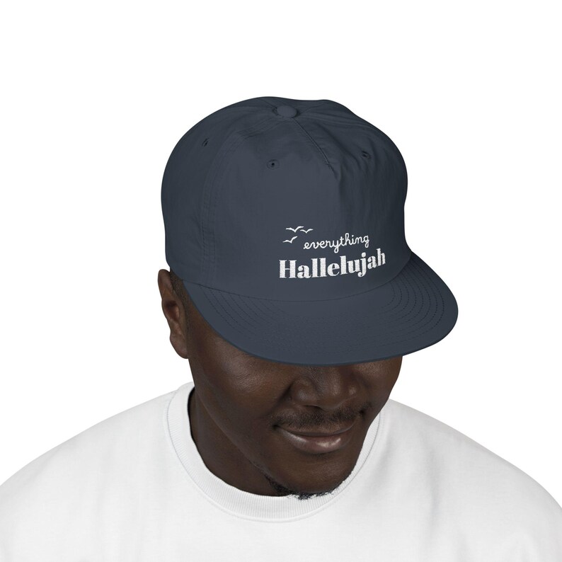 Everything Hallelujah Embroidered Surf Cap | Gift for her or him image 17