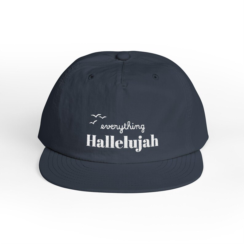 Everything Hallelujah Embroidered Surf Cap | Gift for her or him image 14