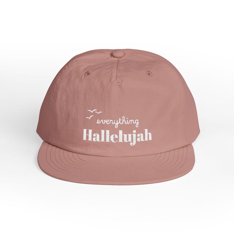 Everything Hallelujah Embroidered Surf Cap | Gift for her or him image 9