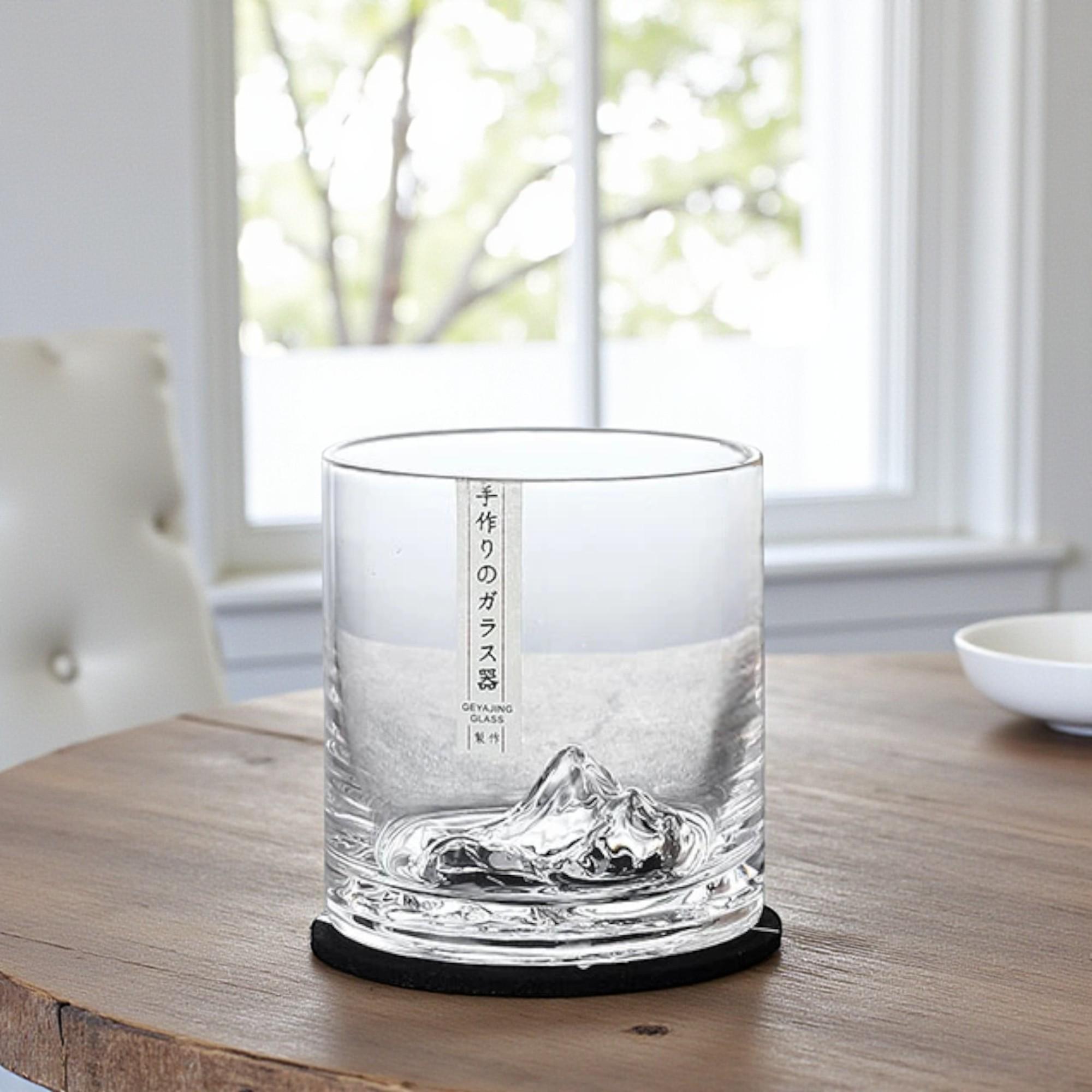Maya Star Japanese Style Whisky Brandy Cocktail Glass - Glacier Pattern