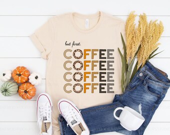 But First Coffee T-Shirt, Unisex Bella Canvas Tee